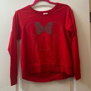 Disney Red Long-Sleeve Top